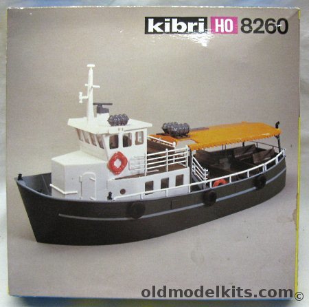 Kibri 1/87 River or Canal Tour Boat - HO, 8260 plastic model kit